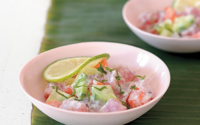 Poisson cru à la tahitienne traditionnel