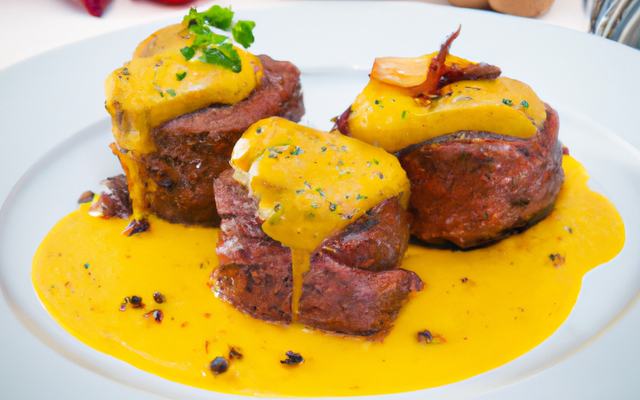 Filet mignon sauce moutarde