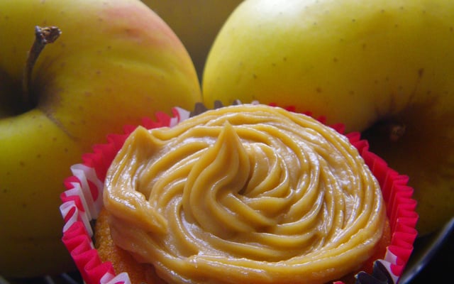 Cupcakes à la pomme, topping au speculoos