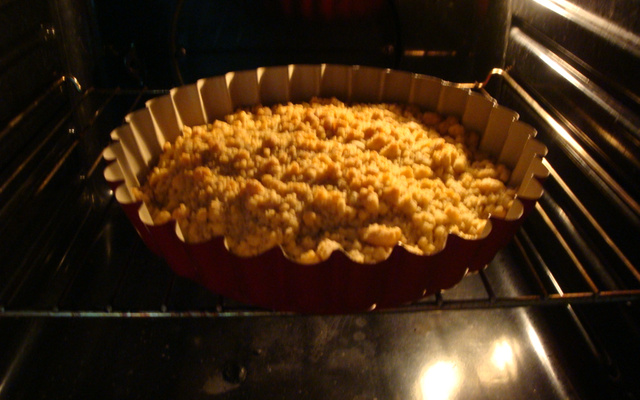 Crumble aux pommes à la cassonade