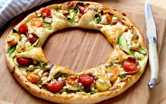 Tarte de légumes en couronne
