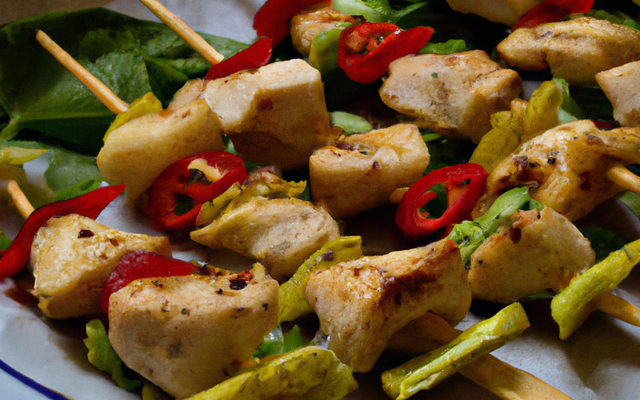 Mini-brochettes Tables du monde : poulet à la thaïlandaise