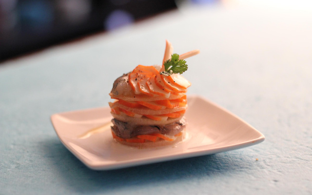 Carpaccio de langoustines et fenouil aux agrumes
