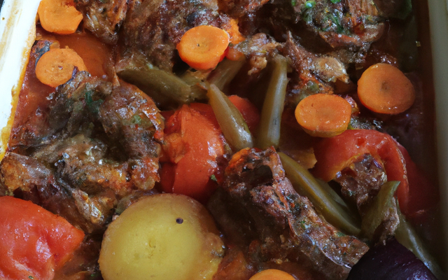 Ratatouille au hachis d'agneau