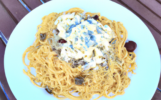 Spaghetti au roquefort maison