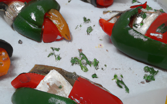 Papillotes de poivrons aux anchois