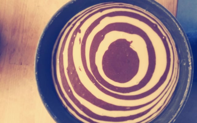 Gâteau tigré ou zebré