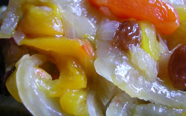 Confit estival de poivrons et fenouil