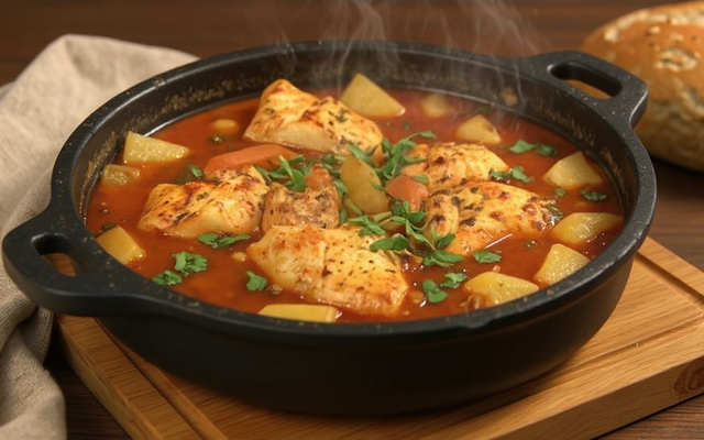 Tajine de poisson aux légumes