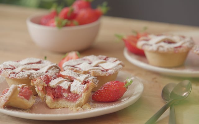 Mini pies aux Fraises du Périgord IGP