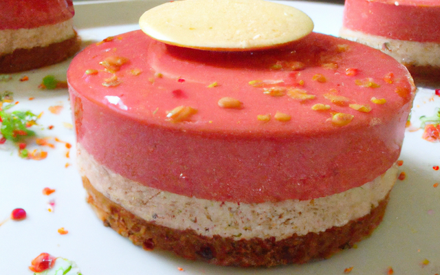 Biscuit à la mousse de fraises et citron