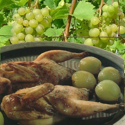 Cailles au raisin faciles