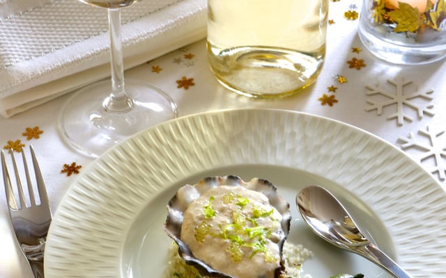 Écume d'huîtres au citron caviar