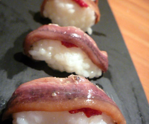 Sushis aux anchois