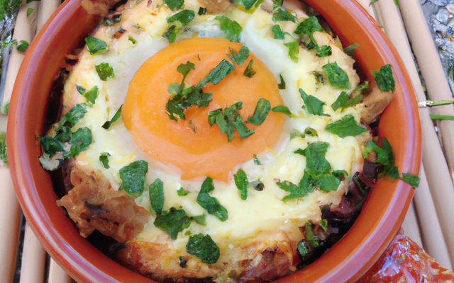 Œuf cocotte au cantal