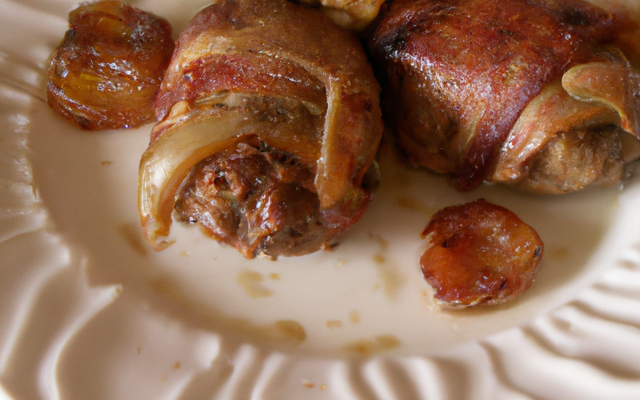 Pintade chaponnée farcie aux marrons