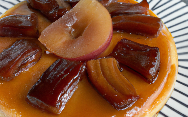 Tarte tatin au foie gras maison