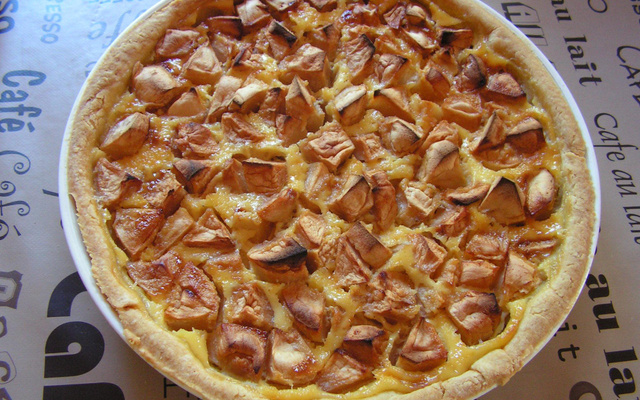Tarte crèmeuse aux pommes