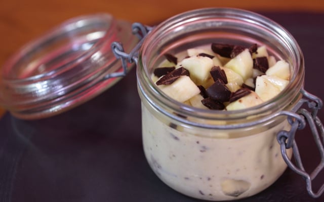 Banane façon stracciatella au Companion