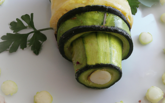 Courgette farcie à la vache qui rit