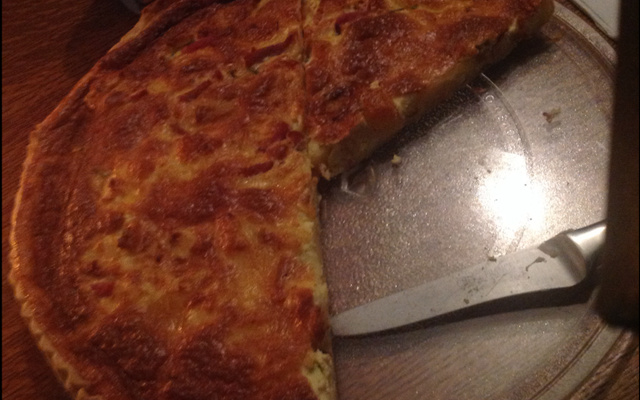 Quiche 'vide fromage'