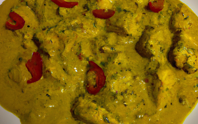 Poulet au curry jaune