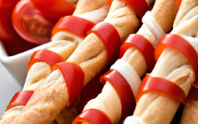 Rondelles baguettes tomates