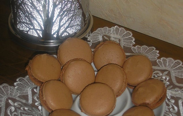 Macarons au chocolat express