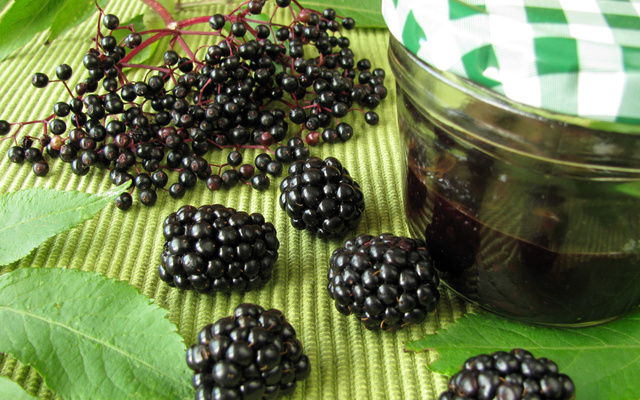 Confiture de mûres et de sureau