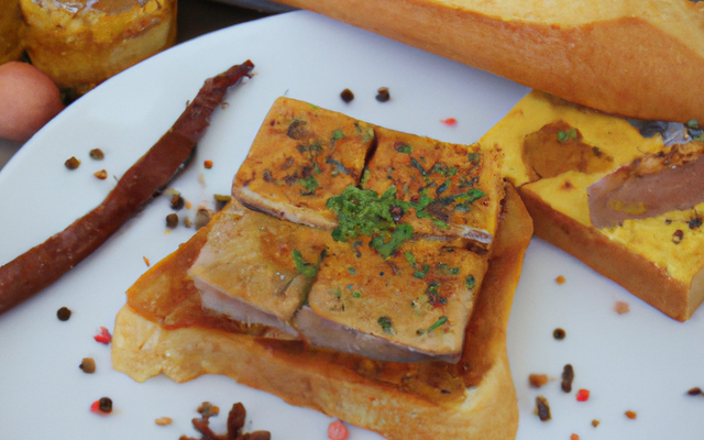 Le foie gras chaud au pain d'épice