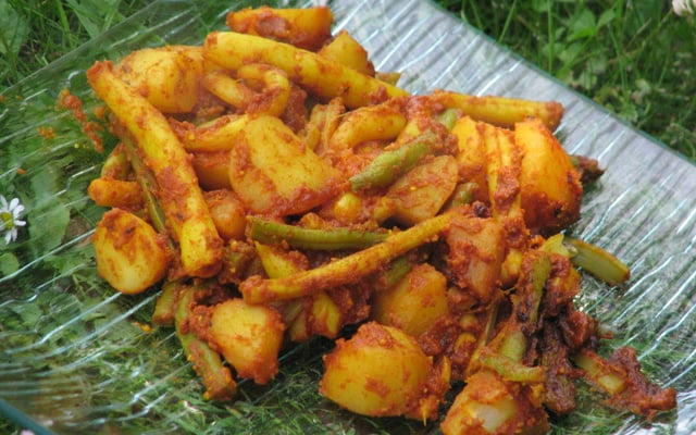 Haricots verts à l'Indienne