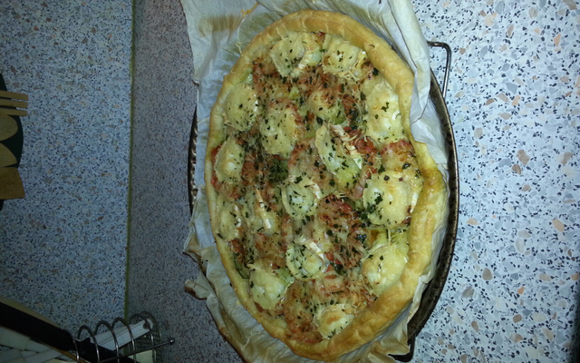 Tarte courgettes et chèvre
