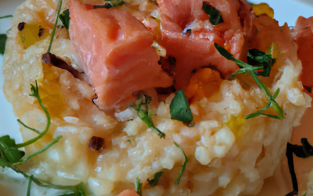 Risotto de saumon fumé idéal pour les fêtes
