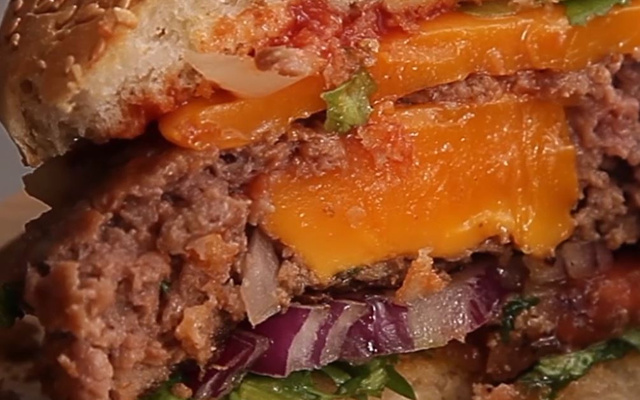 Burger cœur coulant