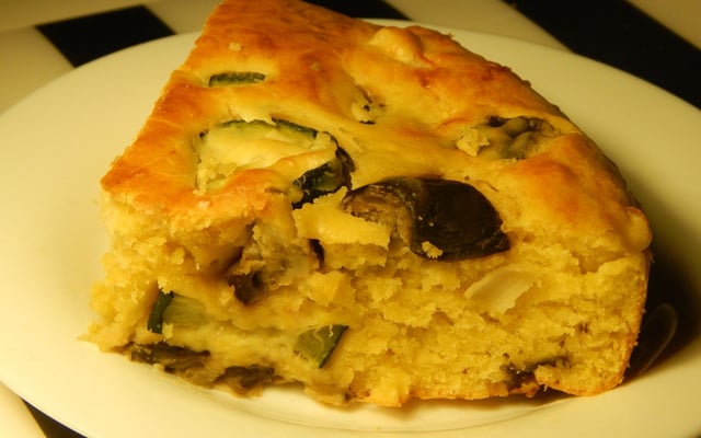 Cake surimi courgettes