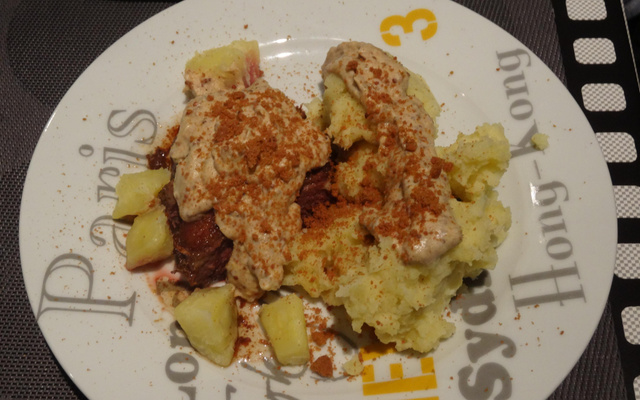 Magret de canard à la crème de speculoos