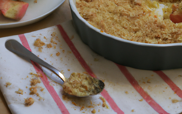 Crumble aux pommes simple et délicieux