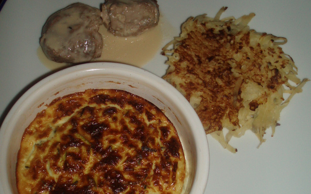 Filet mignon mariné et ses accompagnements