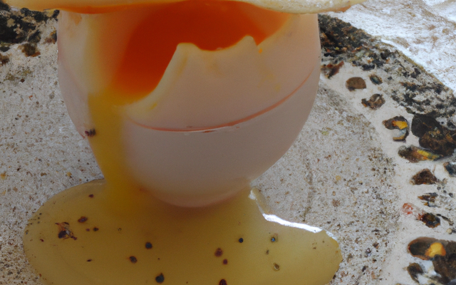 L'œuf surprise à la Fourme d'Ambert