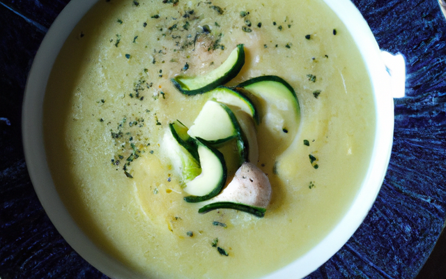 Soupe crémeuse à la courgette