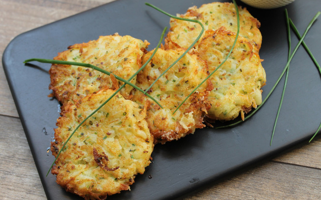 Galettes de pommes de terre au fromage