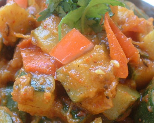 Recette indienne courgettes masala