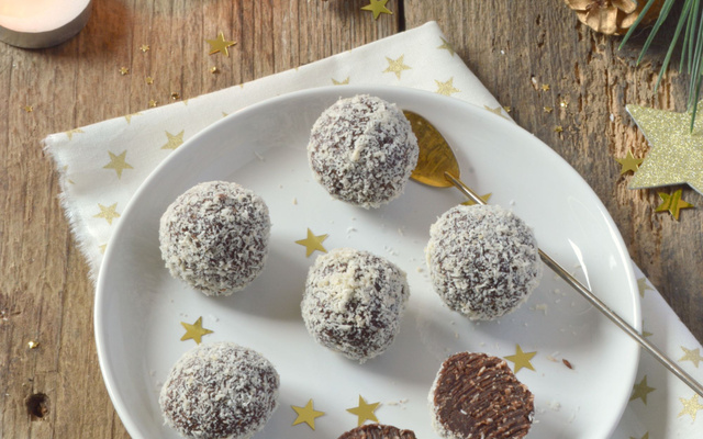 Truffes chocolat & noix de coco