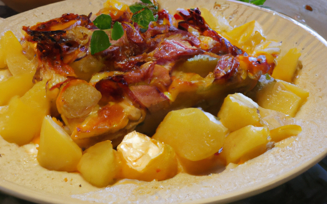 Tartiflette de montagne riche et savoureuse