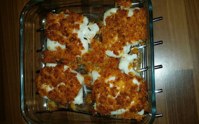 Dos de cabillaud en crumble croustillant de chorizo