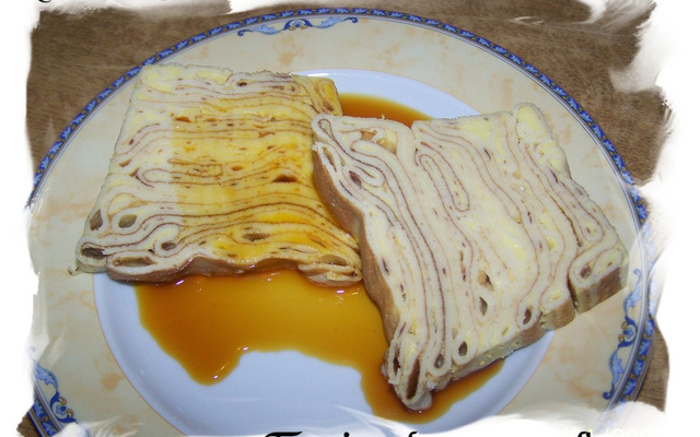 Terrine de crêpes et son caramel à l'orange