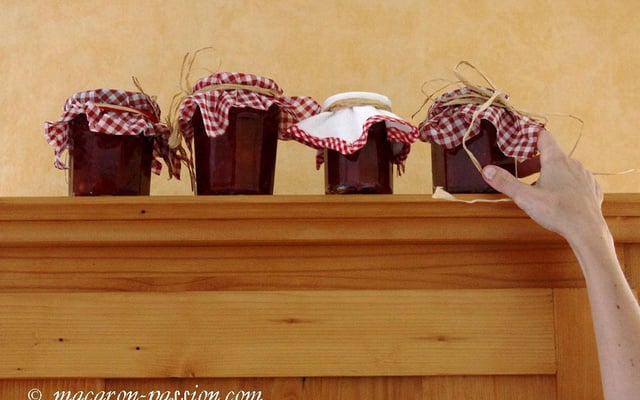 Confiture de cerises, gingembre et anis