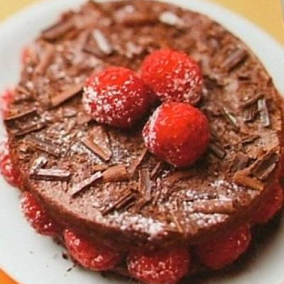 Moelleux chocolat et framboises