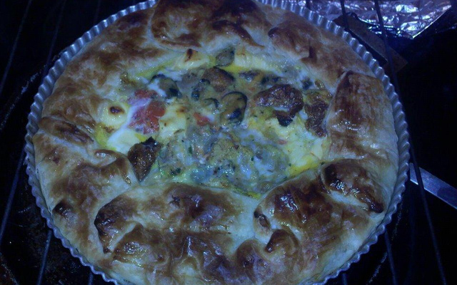 Soufflé de fruit de mer et sauce tomate