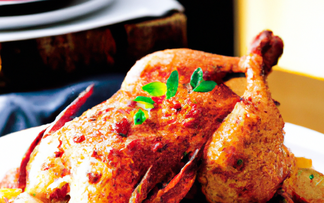 Chapon en croûte aux épices